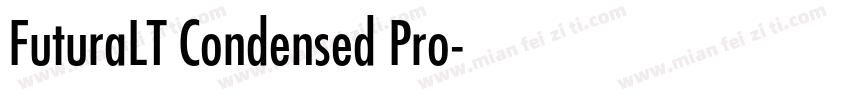 FuturaLT Condensed Pro字体转换